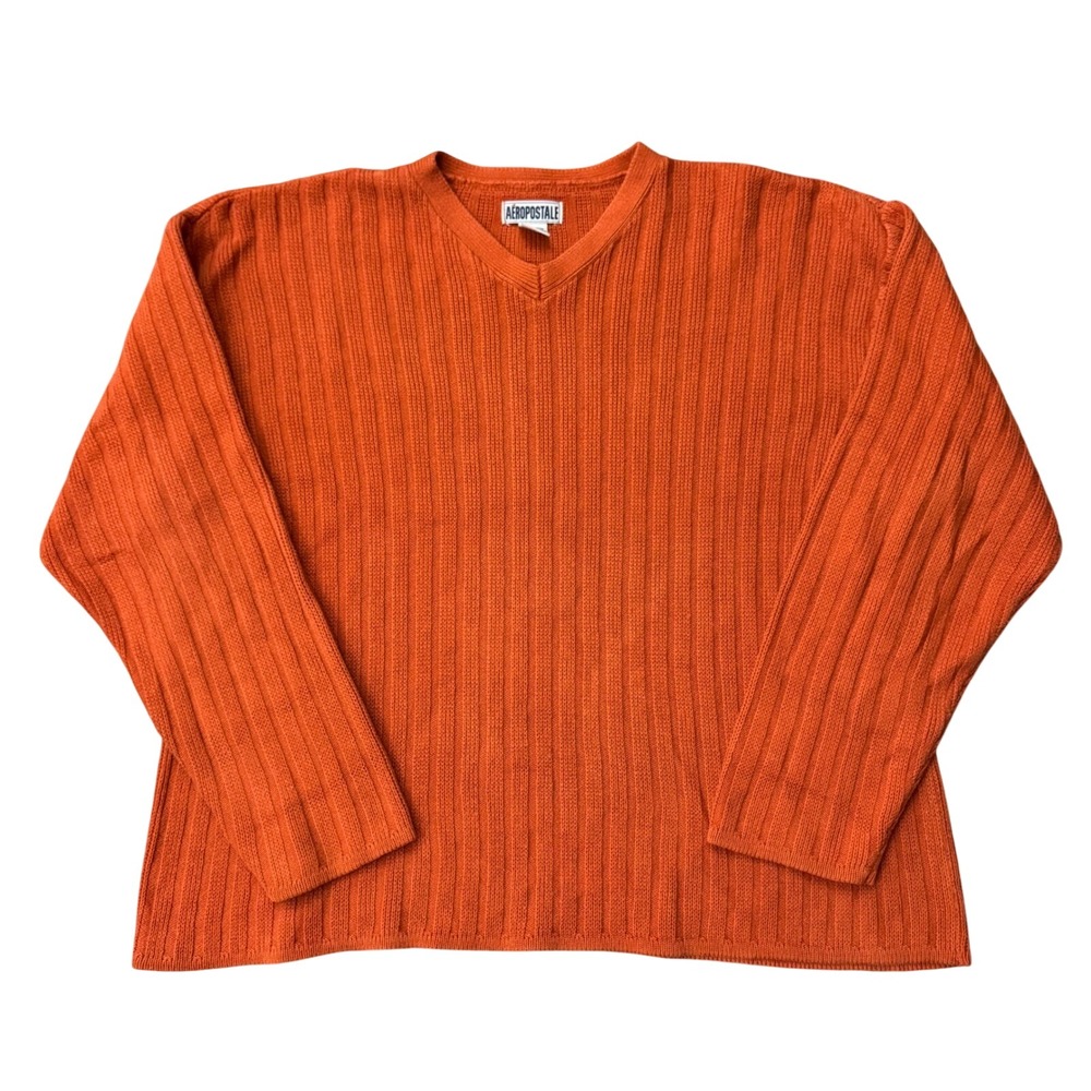 Vintage Aeropostale Baggy Oversized Boxy V Neck Sweater Men's M